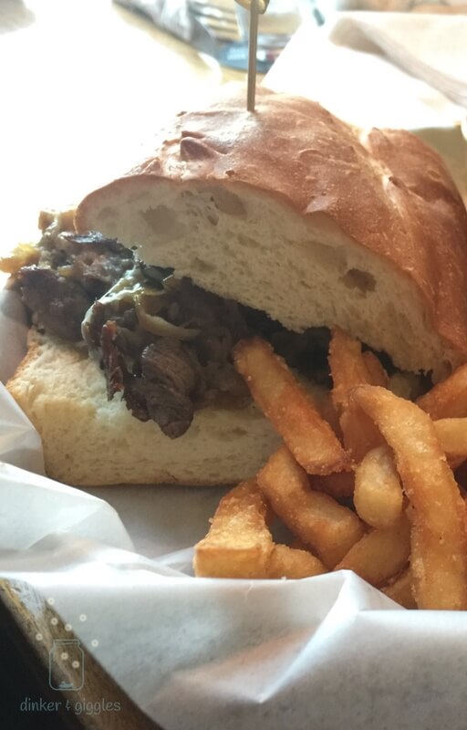 French Dip Sandwich at Big Grove Brewery Solon, IA